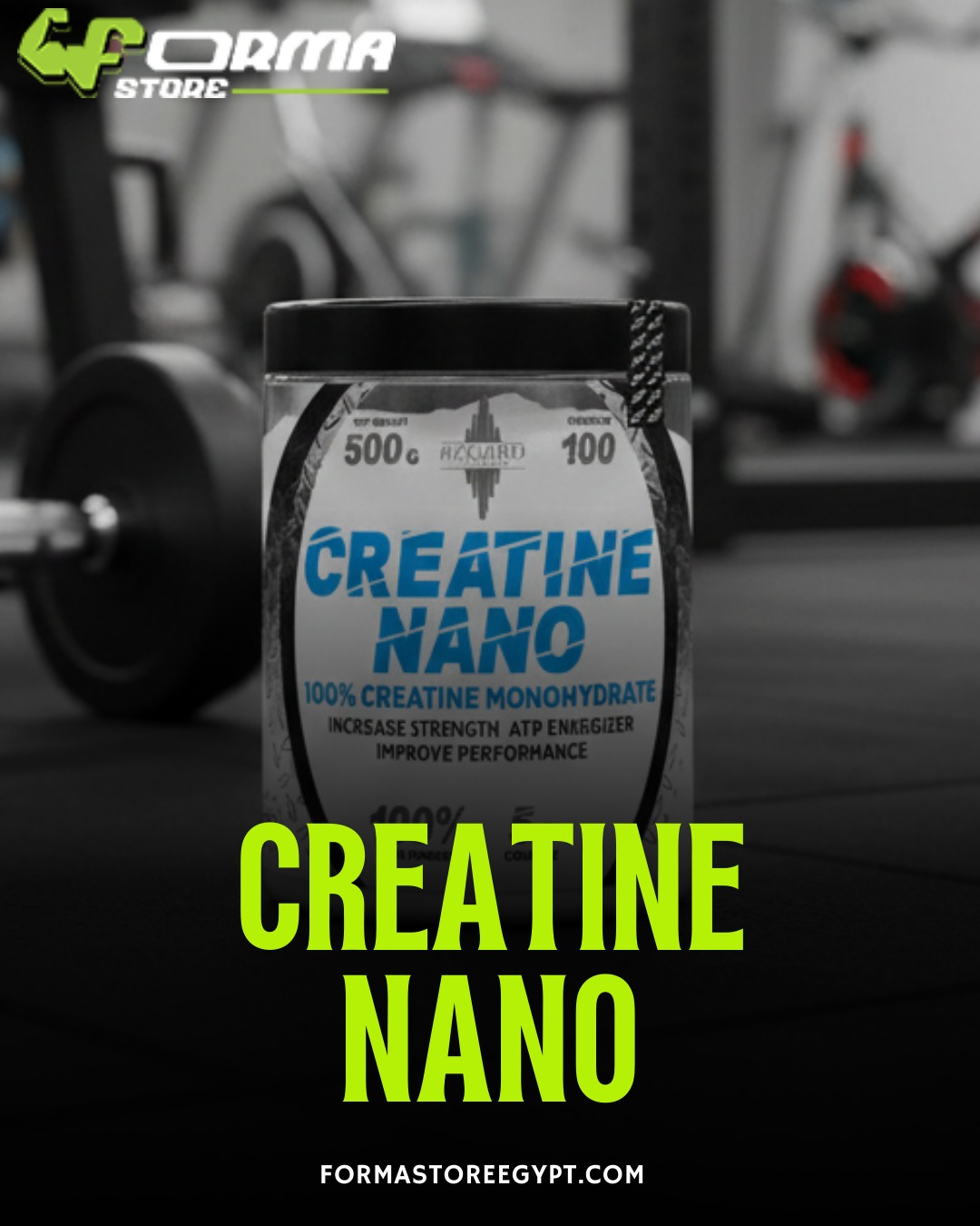 Azgard Nutrition Creatine NANO 300g (Nano Creatine Monohydrate) - Forma Store Egypt