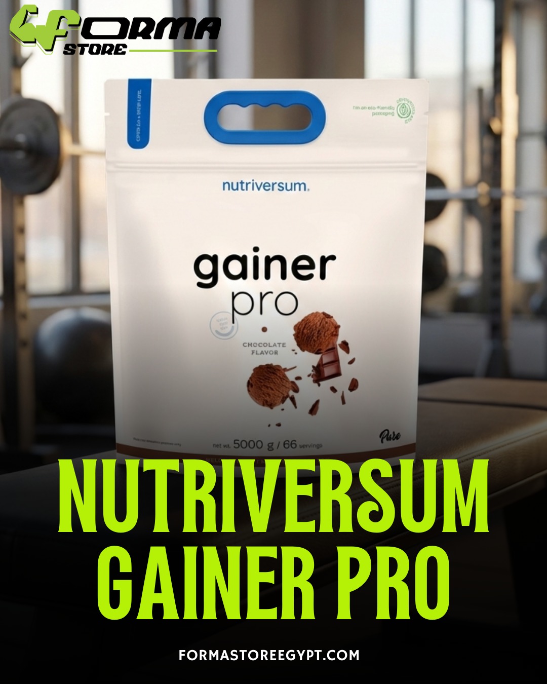 Nutriversum Pure Gainer Pro (Chocolate) 5000g | “71 Servings” SKU - Forma Store Egypt