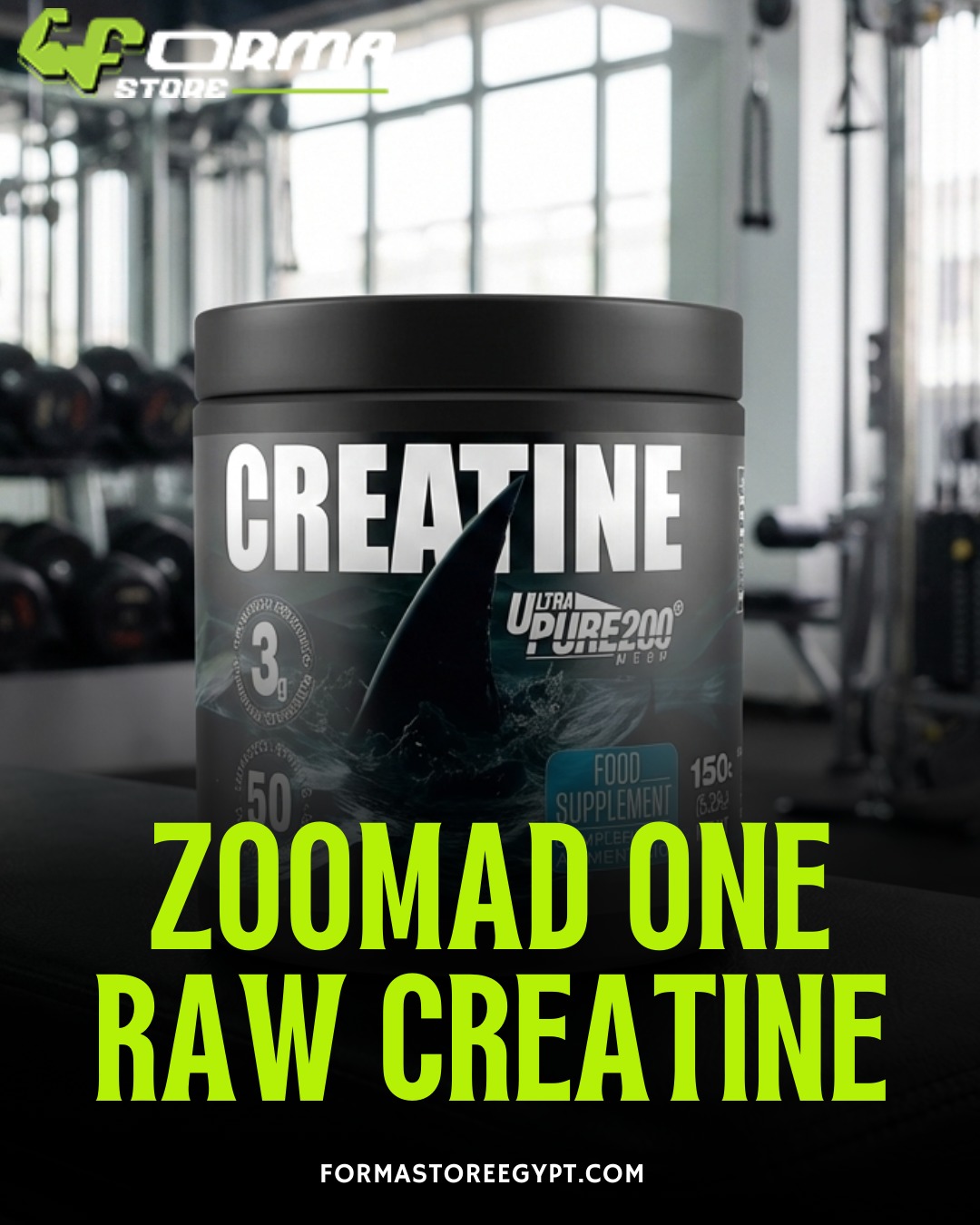 Zoomad Labs One Raw Creatine | Ultra Pure 200 | 50 Serv - Forma Store Egypt