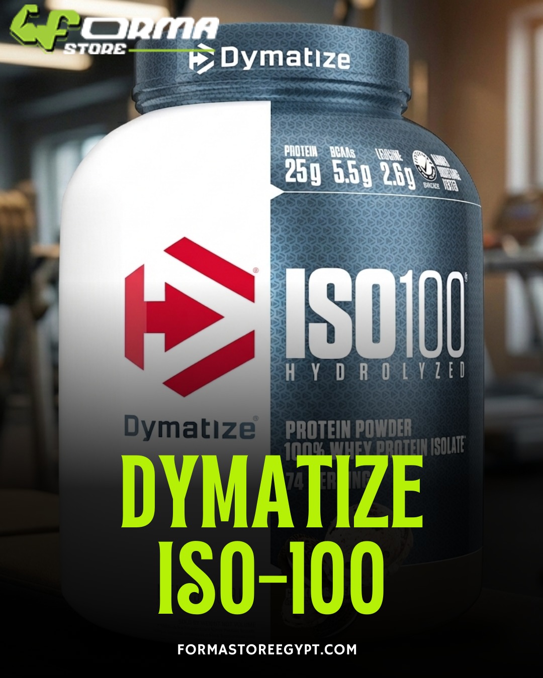 Dymatize ISO100® Hydrolyzed 100% Whey Protein Isolate5 lb (2.3 kg) - Forma Store Egypt