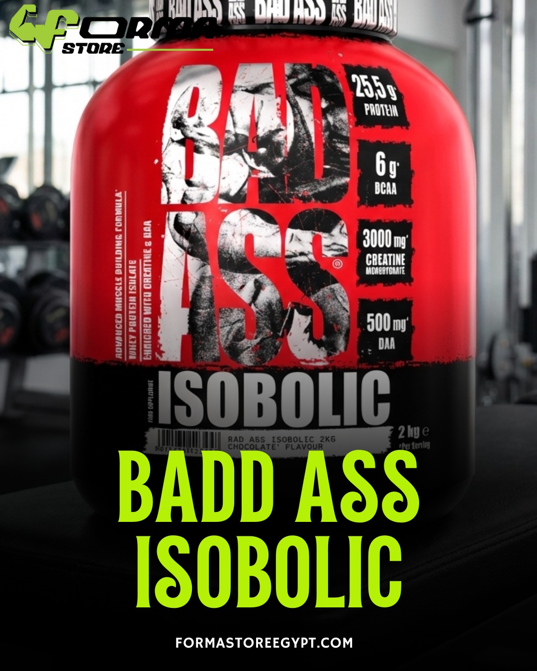 BAD ASS Isobolic 2kg - Forma Store Egypt