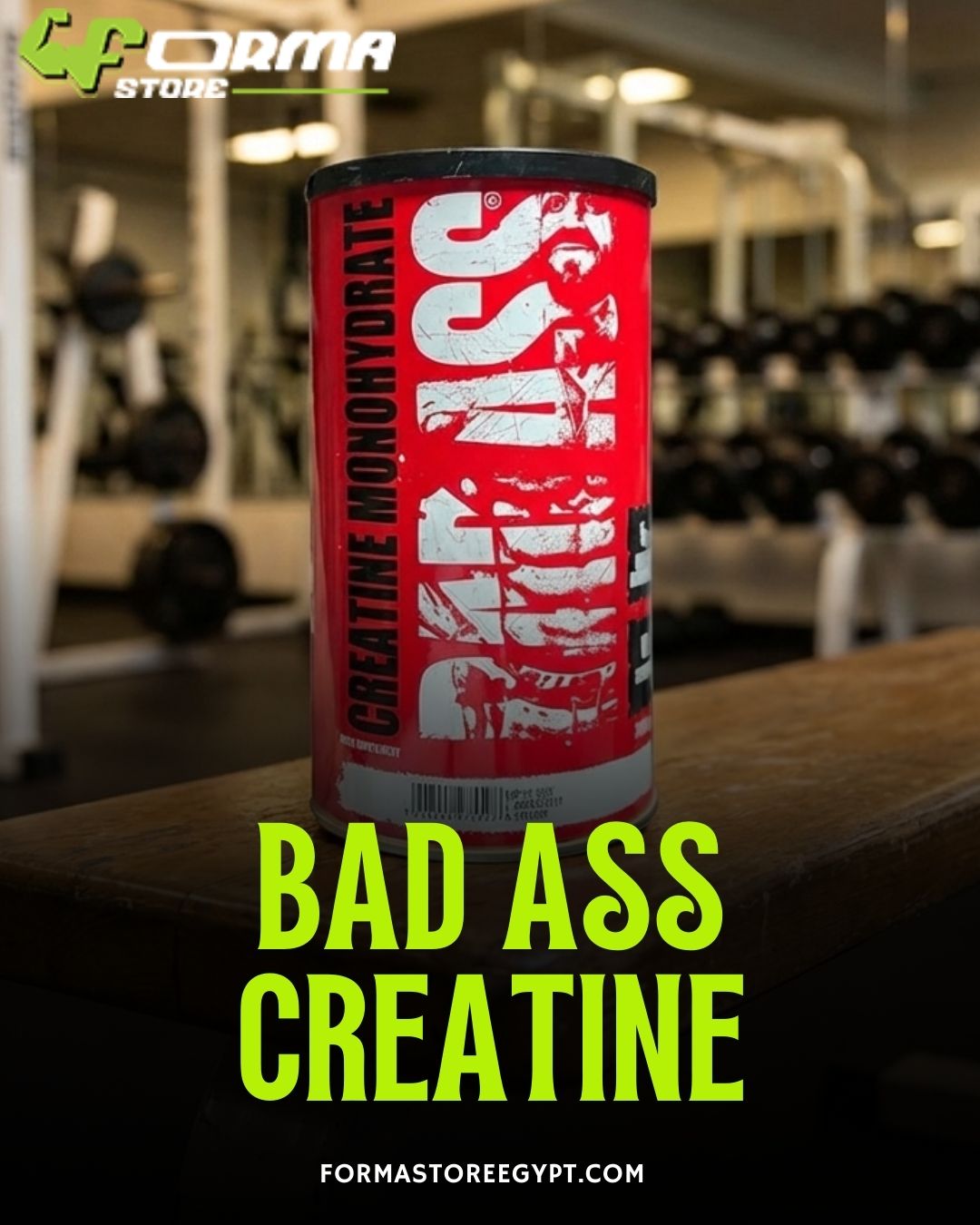Bad Ass Creatine Monohydrate 300g, 60 Servings, Unflavored main view
