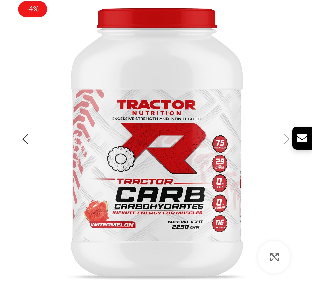 Tractor Nutrition Tractor Carb 2250g | Watermelon Flavor | 75 Servings - Forma Store Egypt