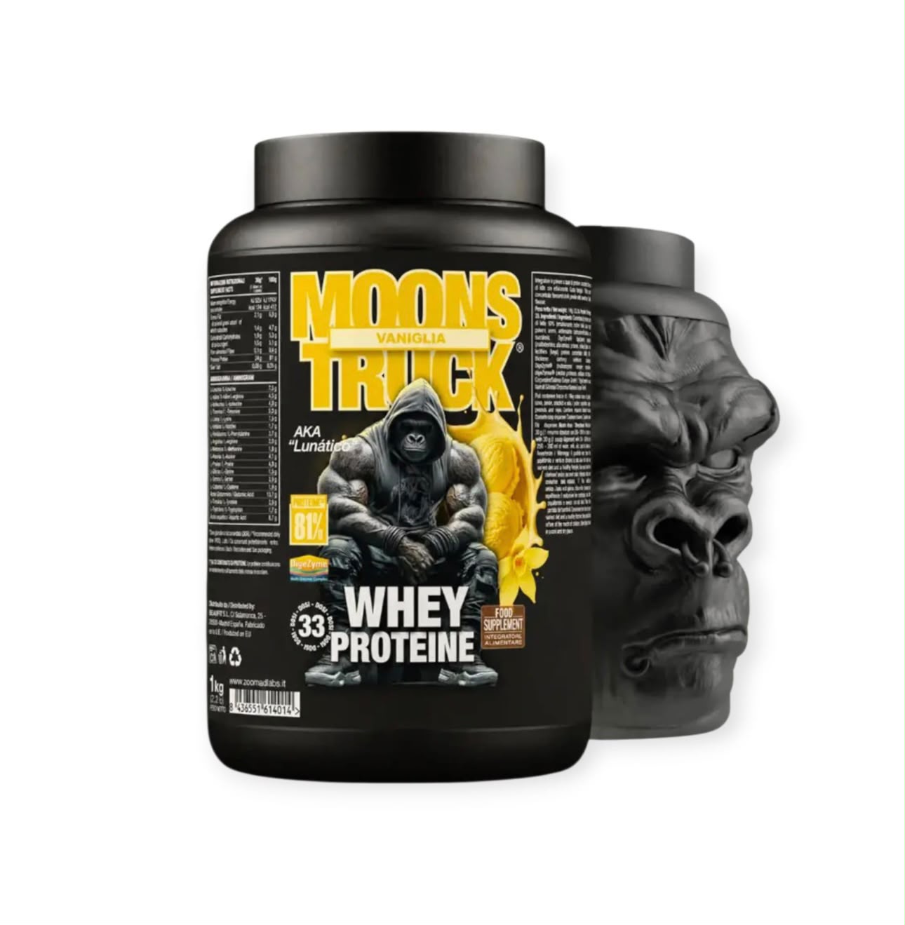 Moons Truck Whey Protein 1kg Vanilla | 81% Protein  - Forma Store Egypt