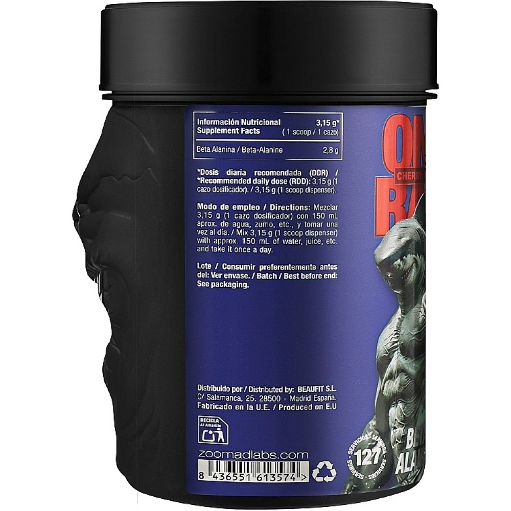 One Raw® Beta-Alanine 400g | 133 Servings | Unflavored gallery image 2